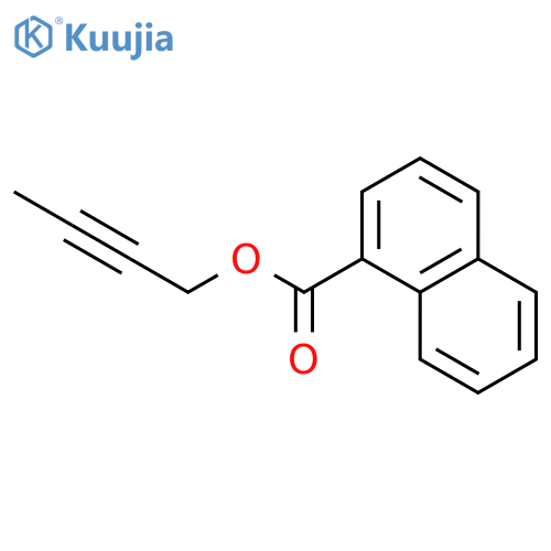 1-Naphthalenecarboxylic acid, 2-butynyl ester structure