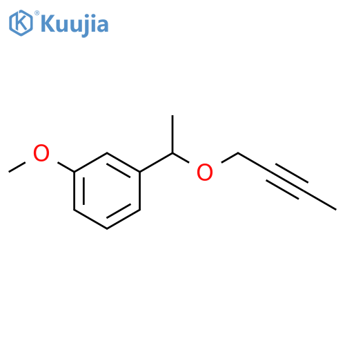 BENZENE, 1-[1-(2-BUTYNYLOXY)ETHYL]-3-METHOXY- structure
