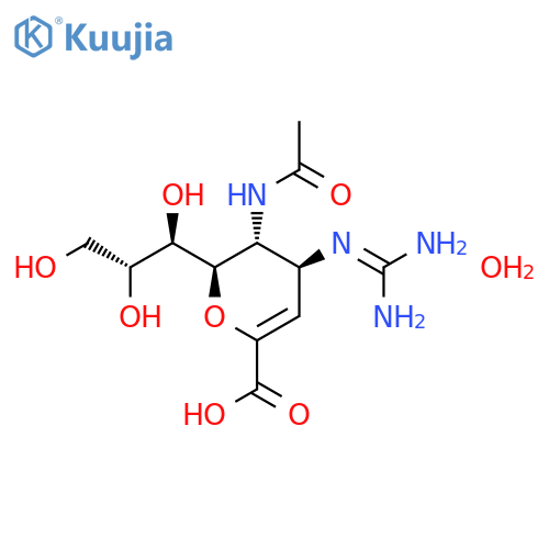 Zanamivir hydrate structure