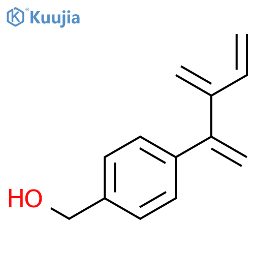 Benzenemethanol, 4-[1,2-bis(methylene)-3-butenyl]- structure