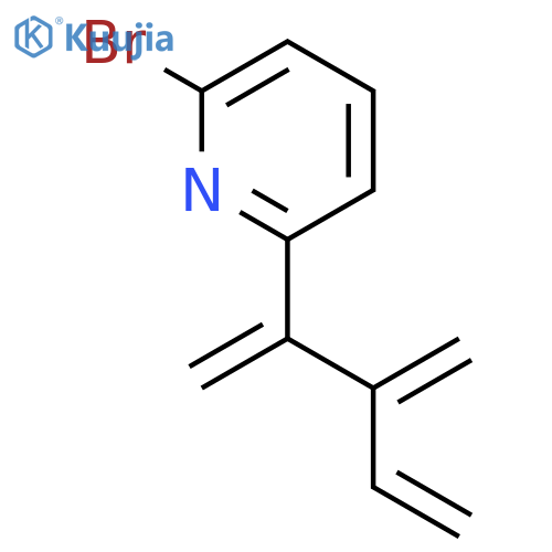 Pyridine, 2-[1,2-bis(methylene)-3-butenyl]-6-bromo- structure