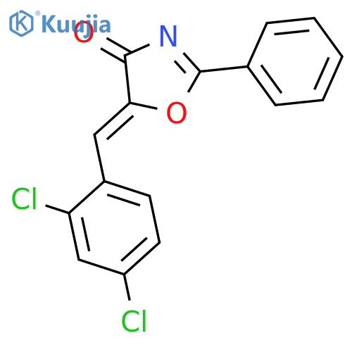 4(5H)-OXAZOLONE, 5-[(2,4-DICHLOROPHENYL)METHYLENE]-2-PHENYL- structure