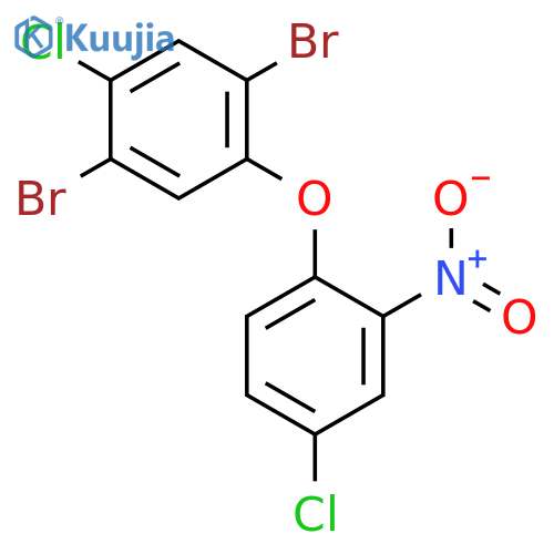 Benzene, 1,4-dibromo-2-chloro-5-(4-chloro-2-nitrophenoxy)- structure