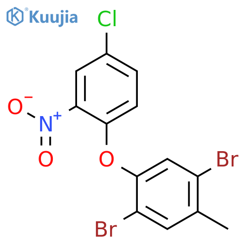BENZENE, 1,4-DIBROMO-2-(4-CHLORO-2-NITROPHENOXY)-5-METHYL- structure