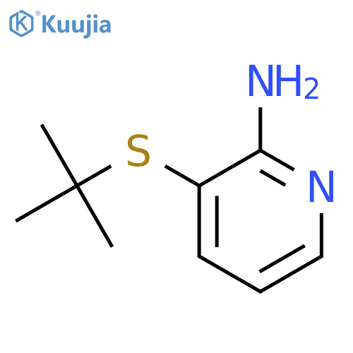 3-tert-butylsulfanylpyridin-2-amine structure