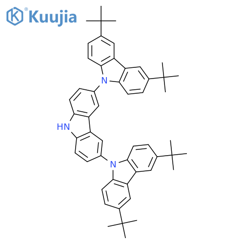 9,3':6',9''-Ter-9H-carbazole, 3,3'',6,6''-tetrakis(1,1-dimethylethyl)- structure