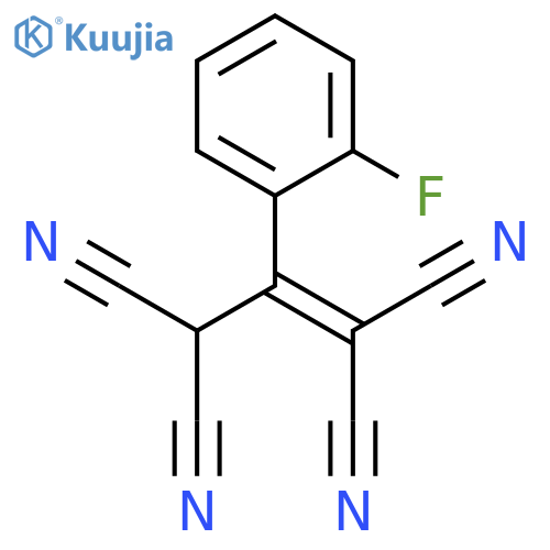 1-PROPENE-1,1,3,3-TETRACARBONITRILE, 2-(2-FLUOROPHENYL)- structure