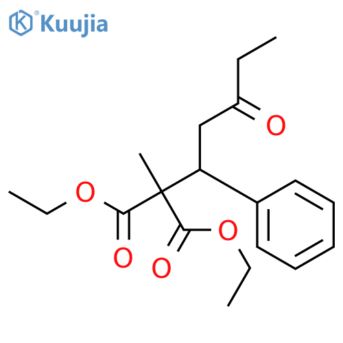 PROPANEDIOIC ACID, METHYL(3-OXO-1-PHENYLPENTYL)-, DIETHYL ESTER structure