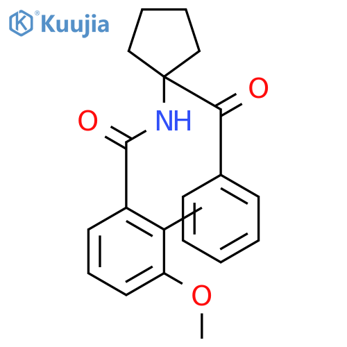Benzamide, N-(1-benzoylcyclopentyl)-3-methoxy-2-methyl- structure