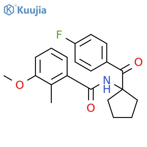 Benzamide, N-[1-(4-fluorobenzoyl)cyclopentyl]-3-methoxy-2-methyl- structure