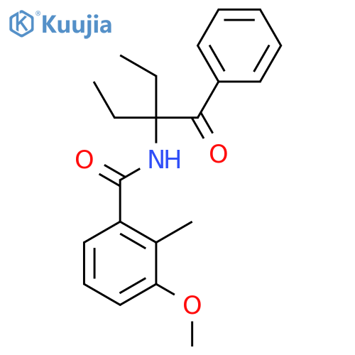 Benzamide, N-(1-benzoyl-1-ethylpropyl)-3-methoxy-2-methyl- structure