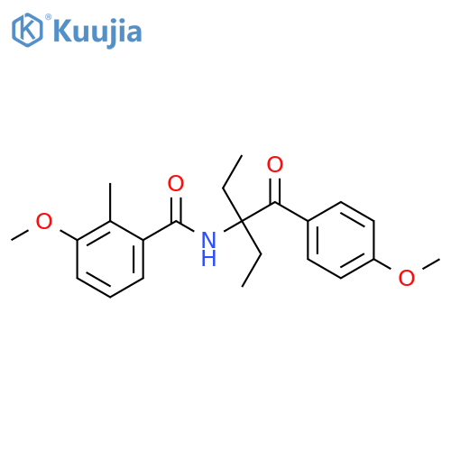 Benzamide,N-[1-ethyl-1-(4-methoxybenzoyl)propyl]-3-methoxy-2-methyl- structure