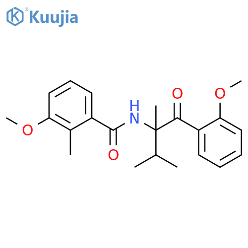 Benzamide,3-methoxy-N-[1-(2-methoxybenzoyl)-1,2-dimethylpropyl]-2-methyl- structure