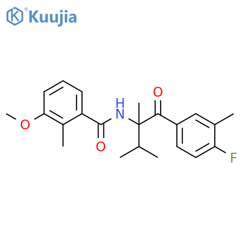 Benzamide,N-[1-(4-fluoro-3-methylbenzoyl)-1,2-dimethylpropyl]-3-methoxy-2-methyl- structure