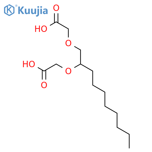 Acetic acid, 2,2'-[(1-octyl-1,2-ethanediyl)bis(oxy)]bis- structure