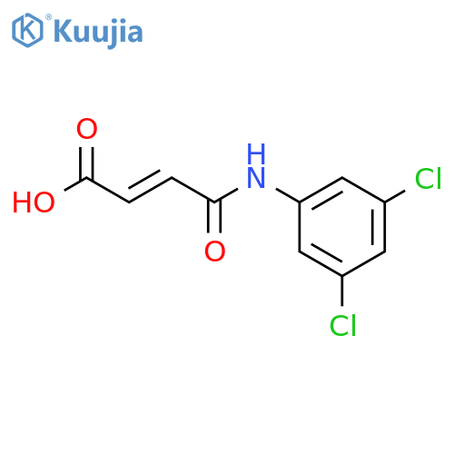 (2Z)-3-(3,5-dichlorophenyl)carbamoylprop-2-enoic acid structure