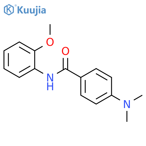 4-(dimethylamino)-N-(2-methoxyphenyl)benzamide structure