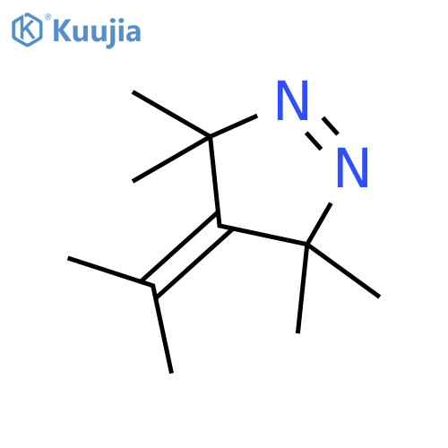 3,3,5,5-tetramethyl-4-(propan-2-ylidene)-4,5-dihydro-3H-pyrazole structure