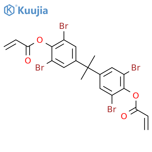2-Propenoic acid,1,1'-[(1-methylethylidene)bis(2,6-dibromo-4,1-phenylene)] ester structure
