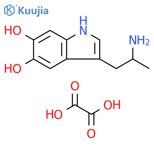 1H-Indole-5,6-diol, 3-(2-aminopropyl)-, ethanedioate (1:) structure