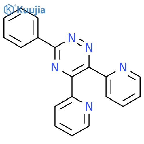 1,2,4-Triazine, 3-phenyl-5,6-di-2-pyridinyl- structure