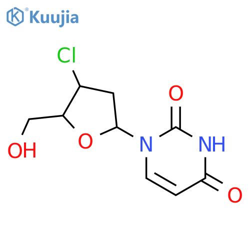 Uridine, 3'-chloro-2',3'-dideoxy- structure