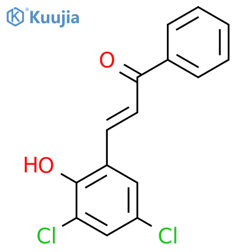 (2E)-3-(3,5-dichloro-2-hydroxyphenyl)-1-phenylprop-2-en-1-one structure