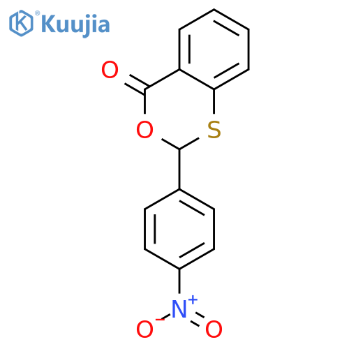 2-(4-Nitrophenyl)-4H-3,1-benzoxathiin-4-one structure