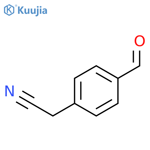 2-(4-formylphenyl)acetonitrile structure