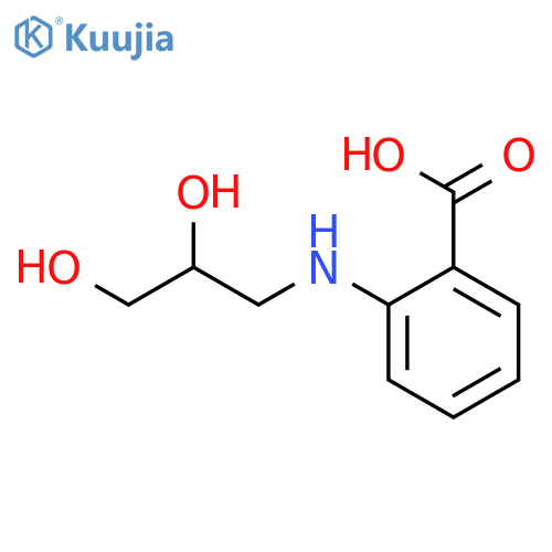 Benzoic acid, 2-[(2,3-dihydroxypropyl)amino]- structure