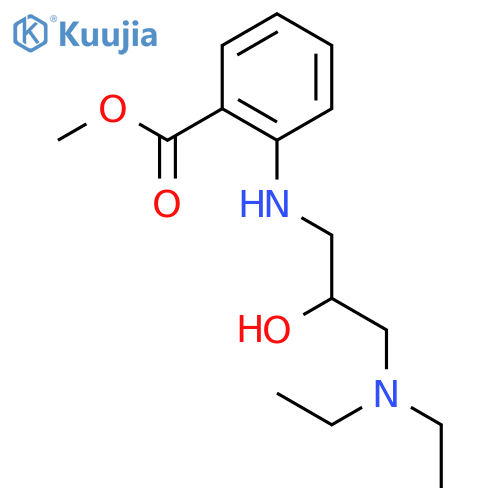 methyl 2-{[3-(diethylamino)-2-hydroxypropyl]amino}benzoate structure