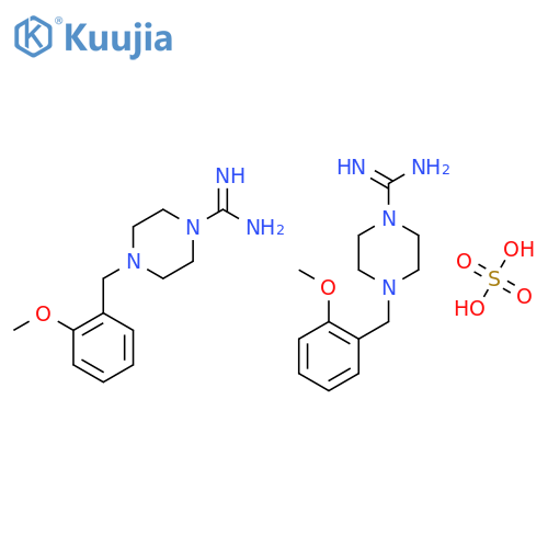 4-(2-methoxybenzyl)piperazine-1-carboximidamide sulfate (2:1) structure
