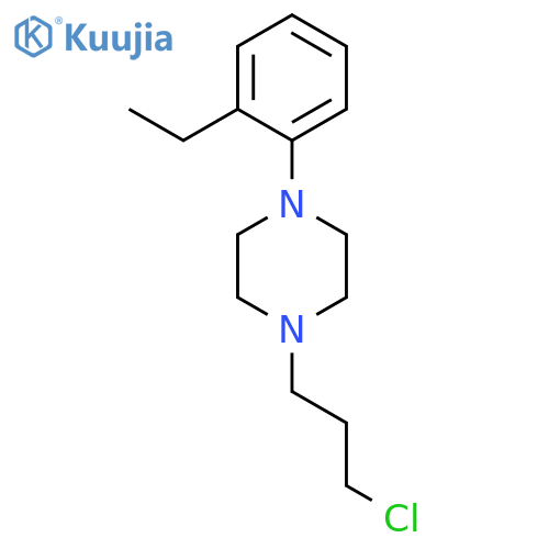 Piperazine, 1-(3-chloropropyl)-4-(2-ethylphenyl)- structure
