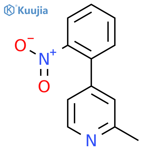 Pyridine, 2-methyl-4-(2-nitrophenyl)- structure