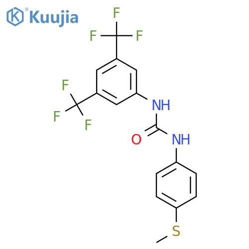 UREA, N-[3,5-BIS(TRIFLUOROMETHYL)PHENYL]-N'-[4-(METHYLTHIO)PHENYL]- structure