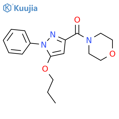 Morpholine, 4-[(1-phenyl-5-propoxy-1H-pyrazol-3-yl)carbonyl]- structure