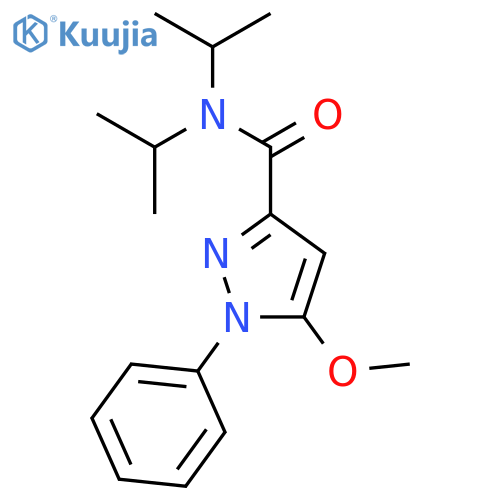 1H-Pyrazole-3-carboxamide,5-methoxy-N,N-bis(1-methylethyl)-1-phenyl- structure