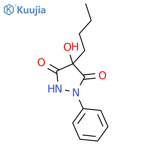 3,5-Pyrazolidinedione,4-butyl-4-hydroxy-1-phenyl- structure
