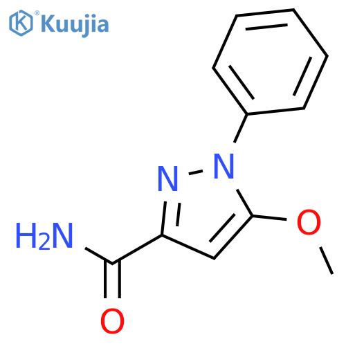1H-Pyrazole-3-carboxamide, 5-methoxy-1-phenyl- structure