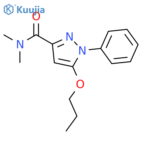N,N-dimethyl-1-phenyl-5-propoxy-1H-pyrazole-3-carboxamide structure