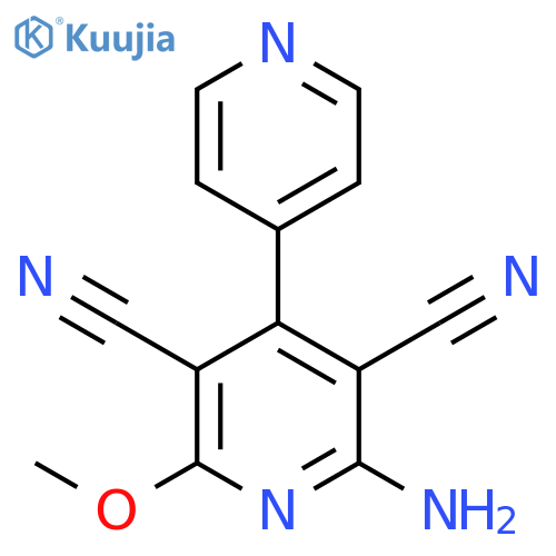 [4,4'-Bipyridine]-3,5-dicarbonitrile, 2-amino-6-methoxy- structure