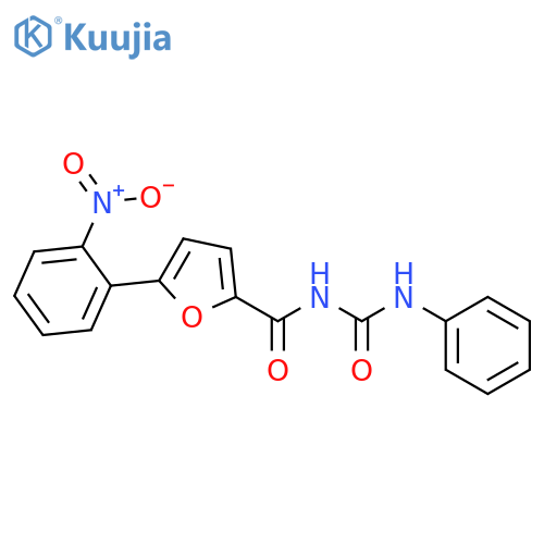 2-Furancarboxamide, 5-(2-nitrophenyl)-N-[(phenylamino)carbonyl]- structure