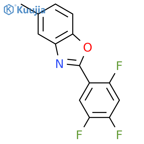 BENZOXAZOLE, 5-METHYL-2-(2,4,5-TRIFLUOROPHENYL)- structure