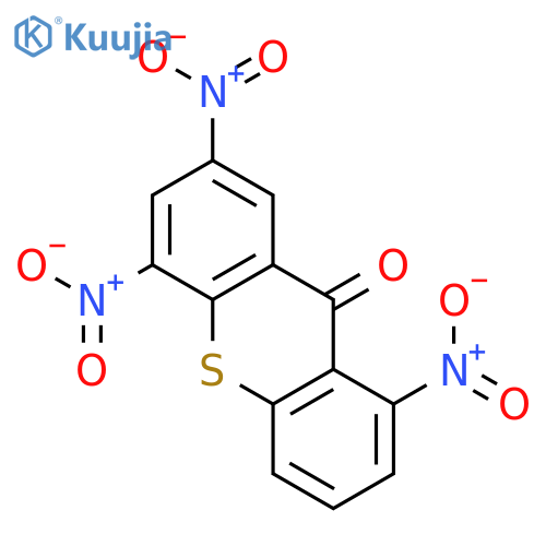 9H-THIOXANTHEN-9-ONE, 1,5,7-TRINITRO- structure