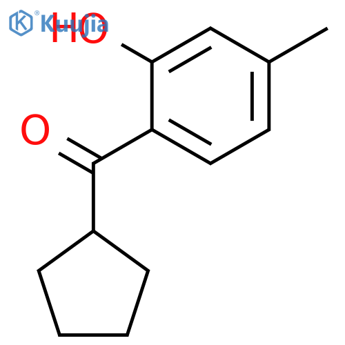 Methanone, cyclopentyl(2-hydroxy-4-methylphenyl)- structure