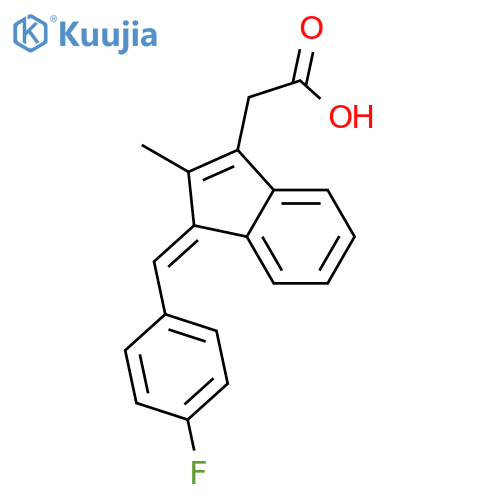 1H-Indene-3-acetic acid, 1-[(4-fluorophenyl)methylene]-2-methyl- structure