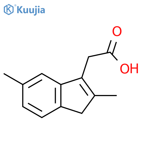 1H-Indene-3-acetic acid, 2,5-dimethyl- structure
