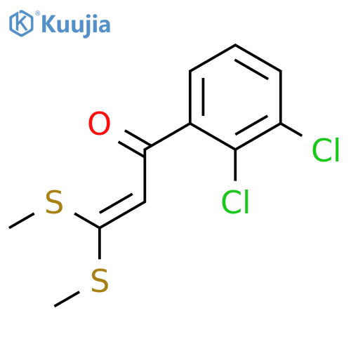 2-Propen-1-one, 1-(2,3-dichlorophenyl)-3,3-bis(methylthio)- structure