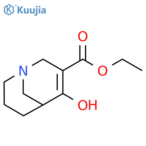 1-Azabicyclo[3.3.1]non-3-ene-3-carboxylic acid, 4-hydroxy-, ethyl ester structure
