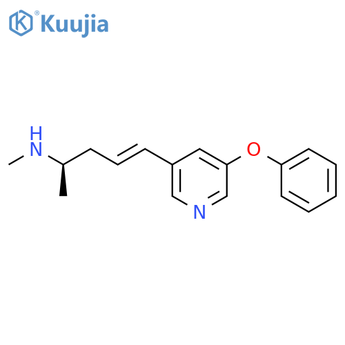 4-PENTEN-2-AMINE, N-METHYL-5-(5-PHENOXY-3-PYRIDINYL)-, (2R,4E)- structure